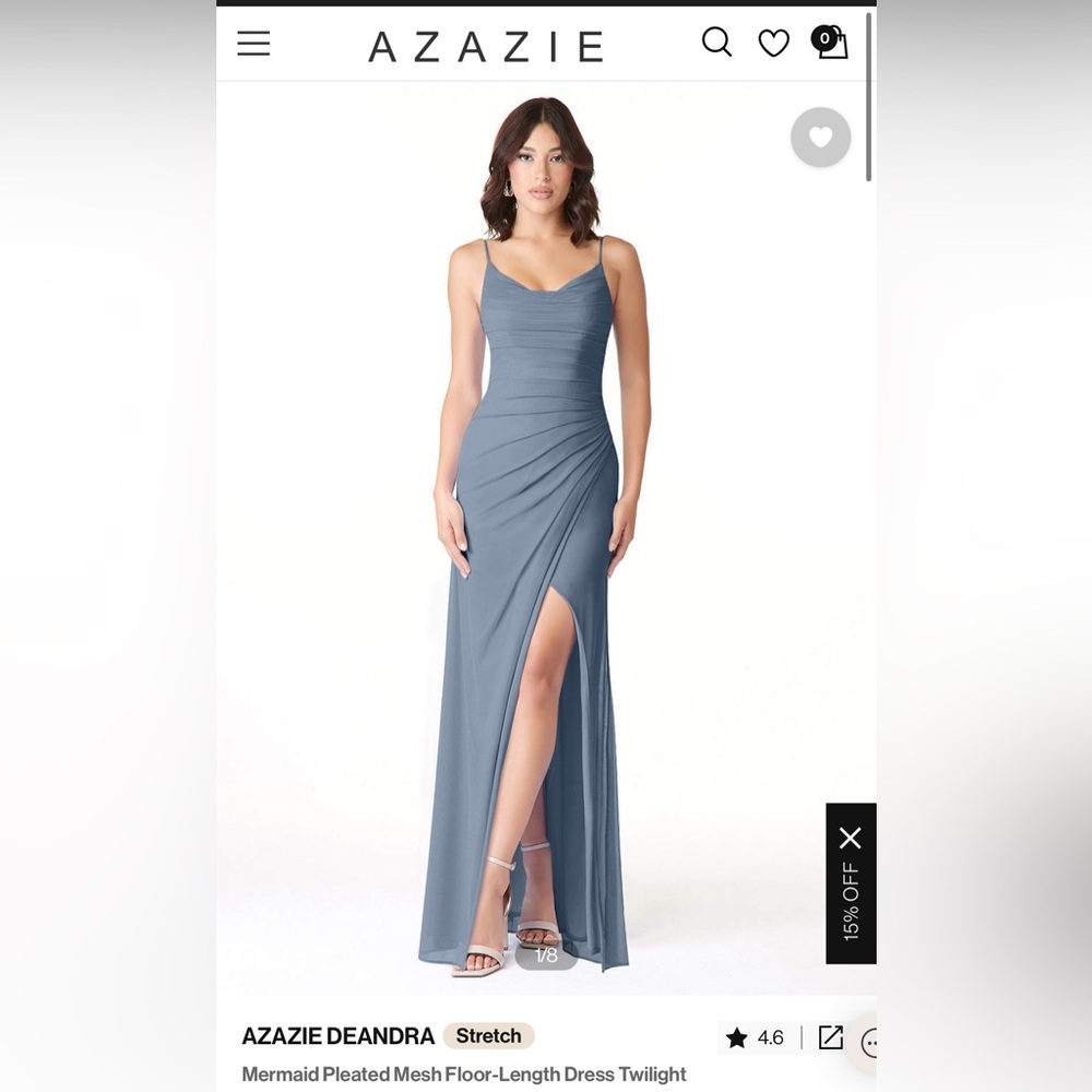 Azazie Bridesmaid dress - Deandra color twilight